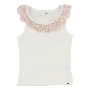 oh baby! Bella Collar Tank - Forget-Me-Nots - Pale Pink