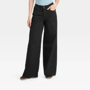 Open Box - Women's Mid-Rise Super Wide Leg Jeans - Universal Thread