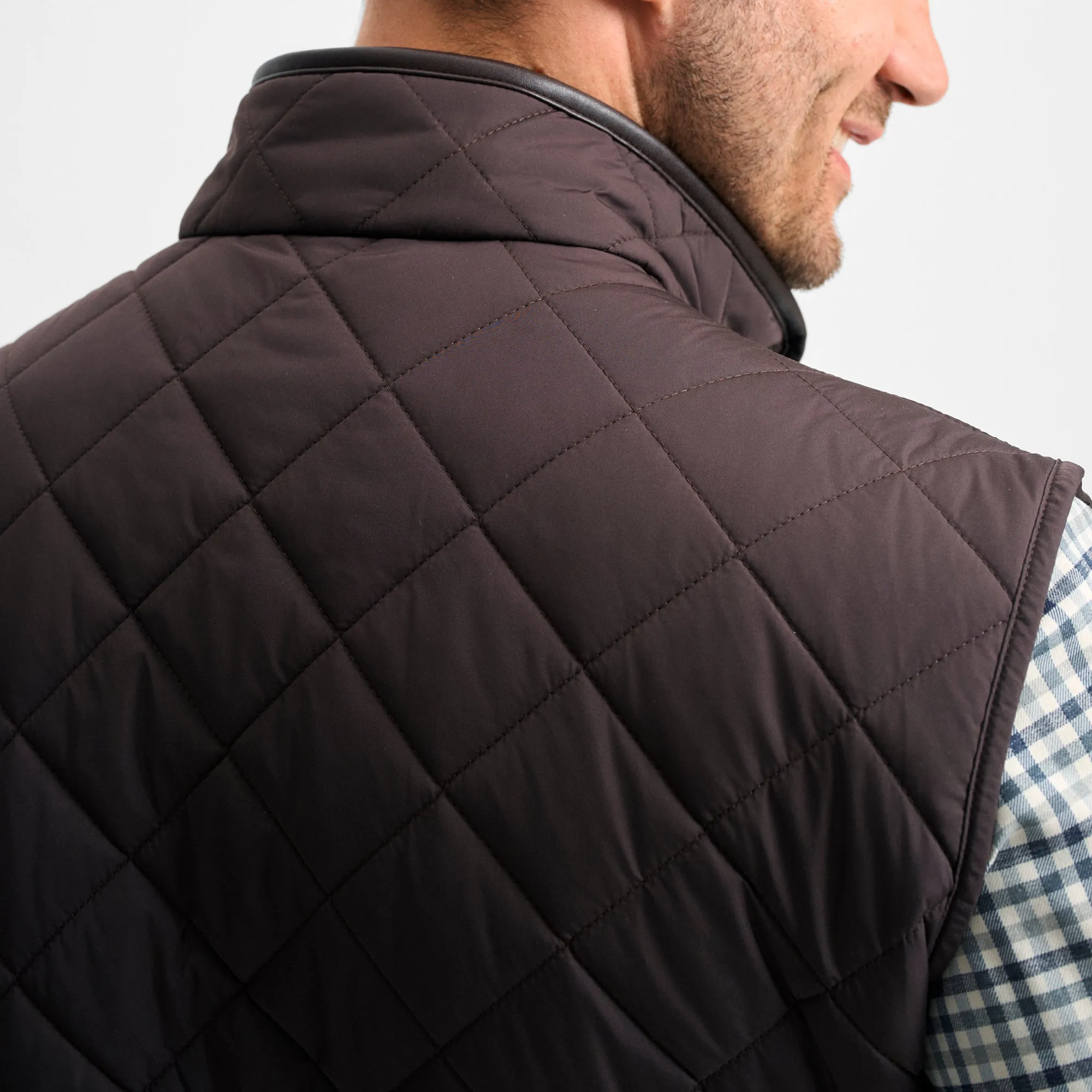 Pecan Northpoint Quilted Vest
