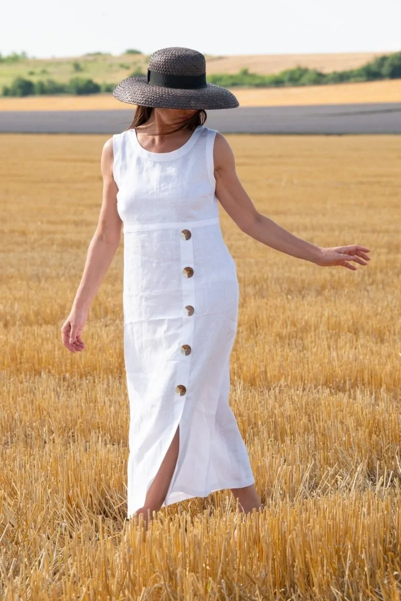 PRIMA Linen Summer Casual Dress
