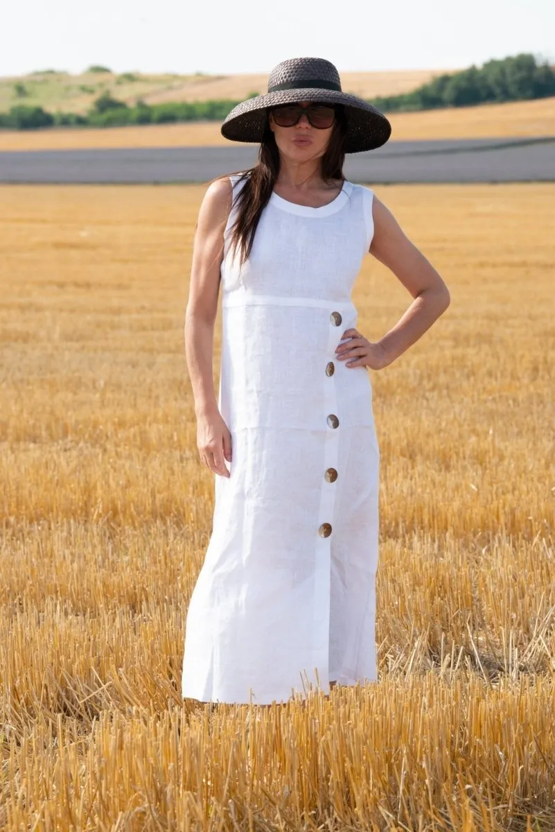 PRIMA Linen Summer Casual Dress