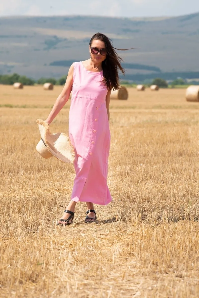 PRIMA Linen Summer Casual Dress