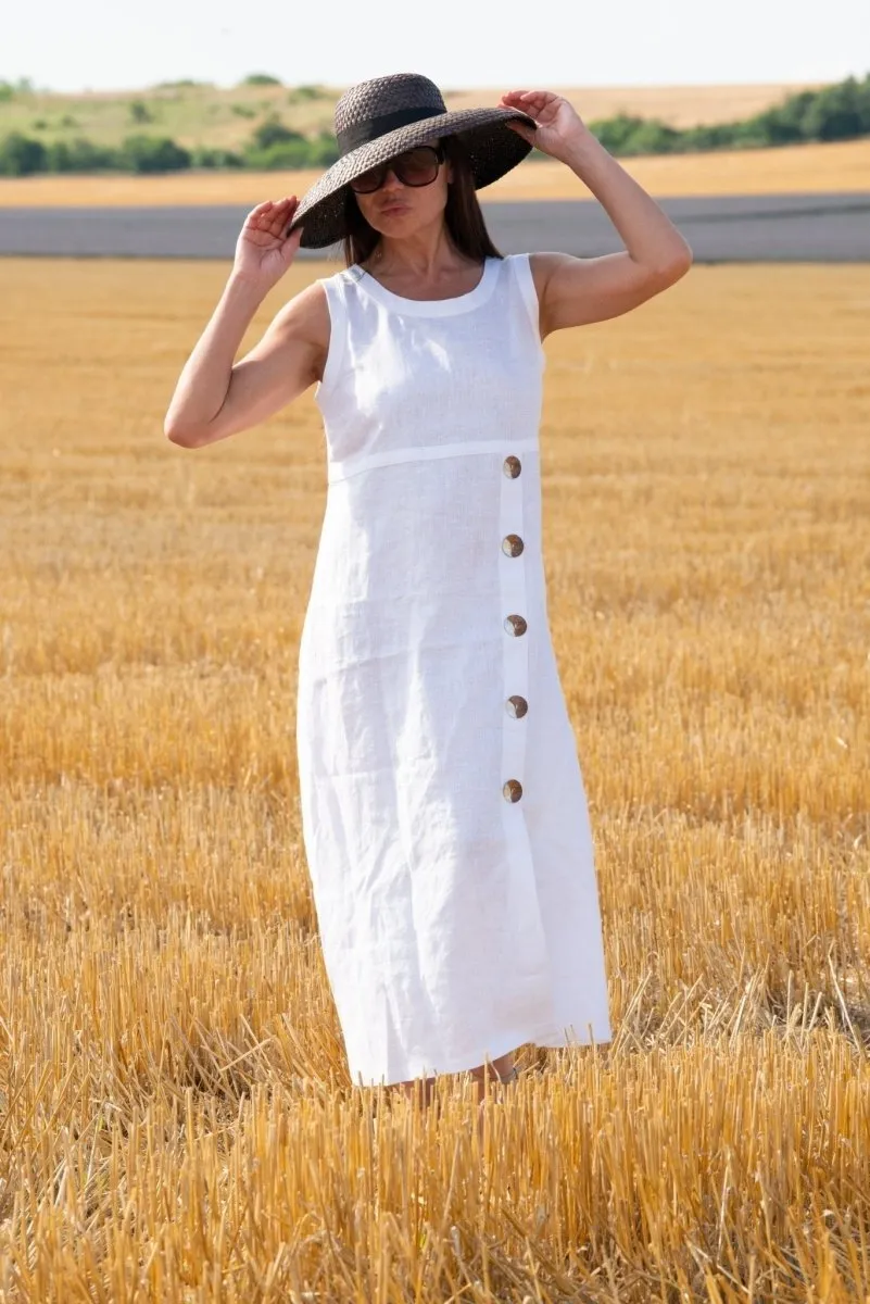 PRIMA Linen Summer Casual Dress