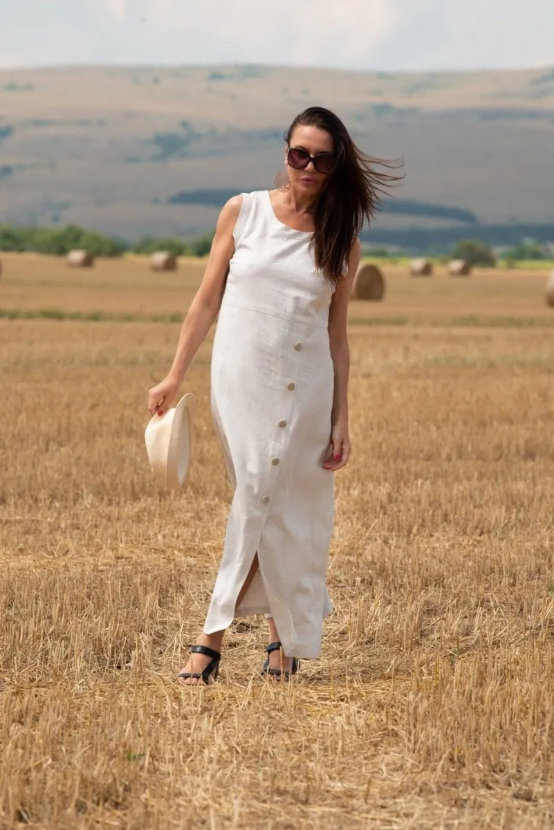 PRIMA Linen Summer Casual Dress