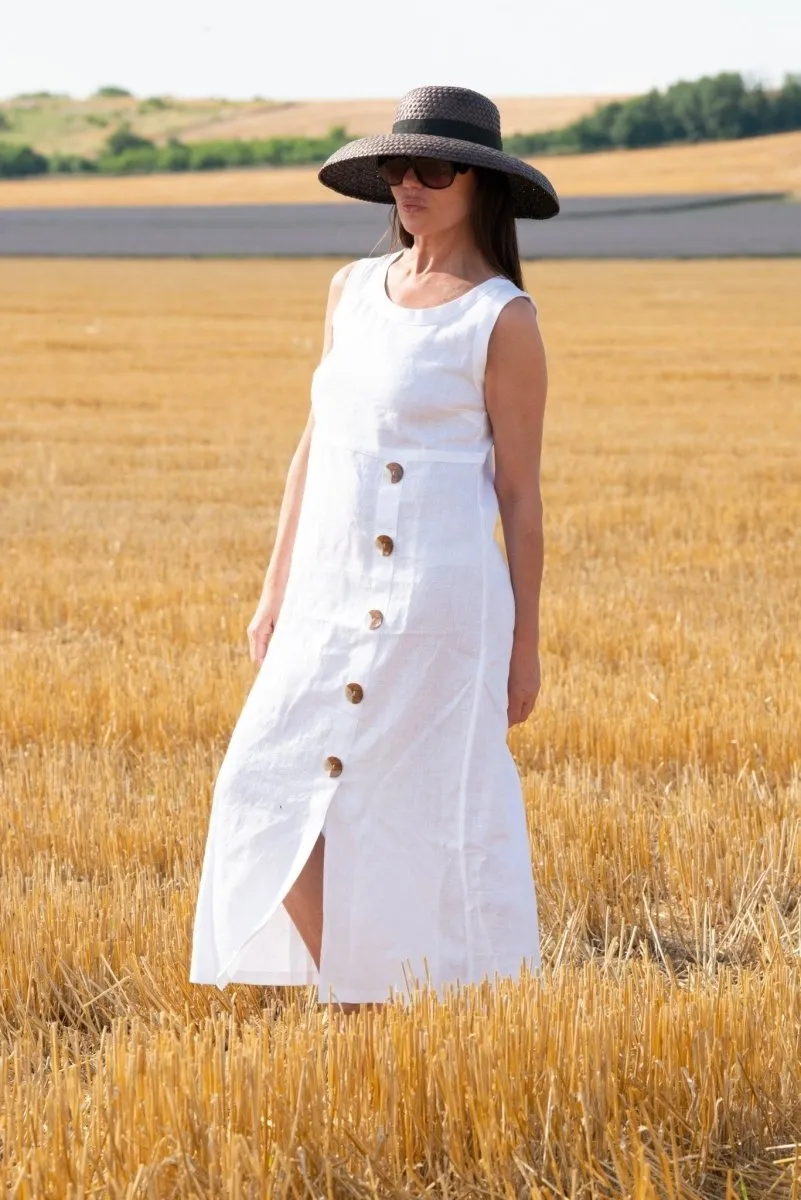 PRIMA Linen Summer Casual Dress