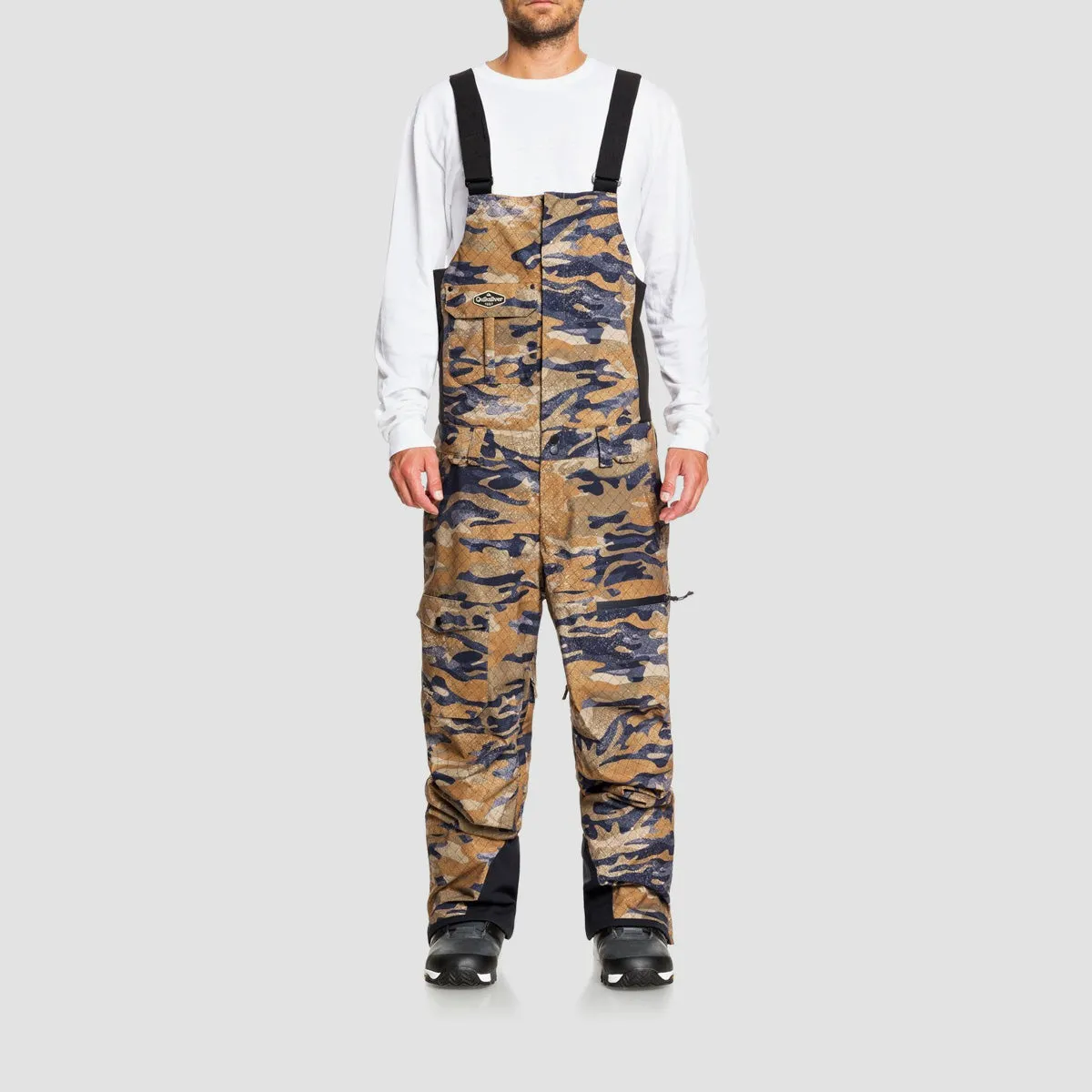 Quiksilver Utility Snow Bib Military Olive GPS Point