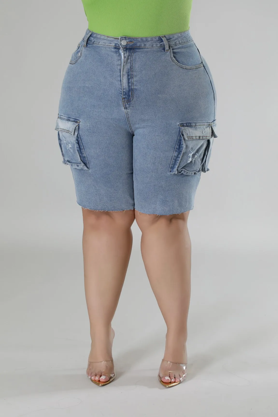 Runway Style Bermuda Shorts Plus