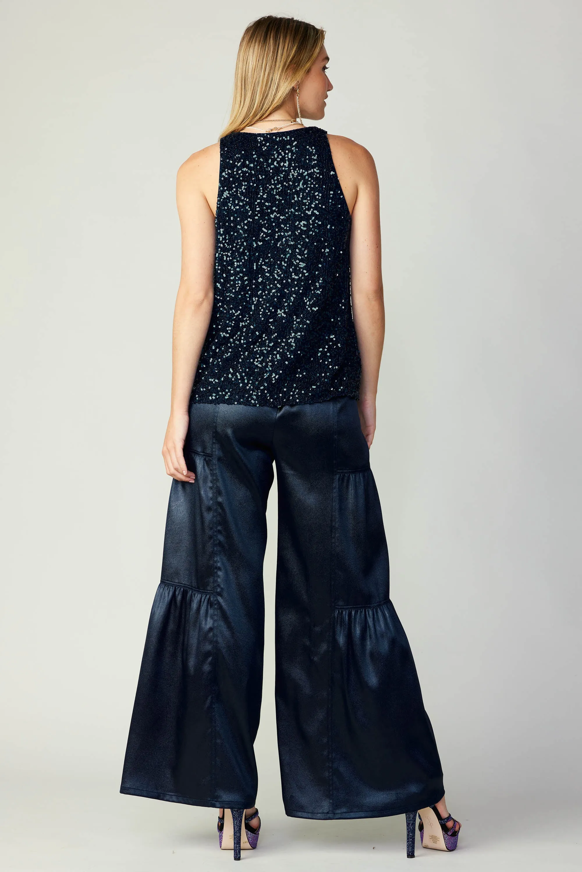Sequin Sleeveless Top
