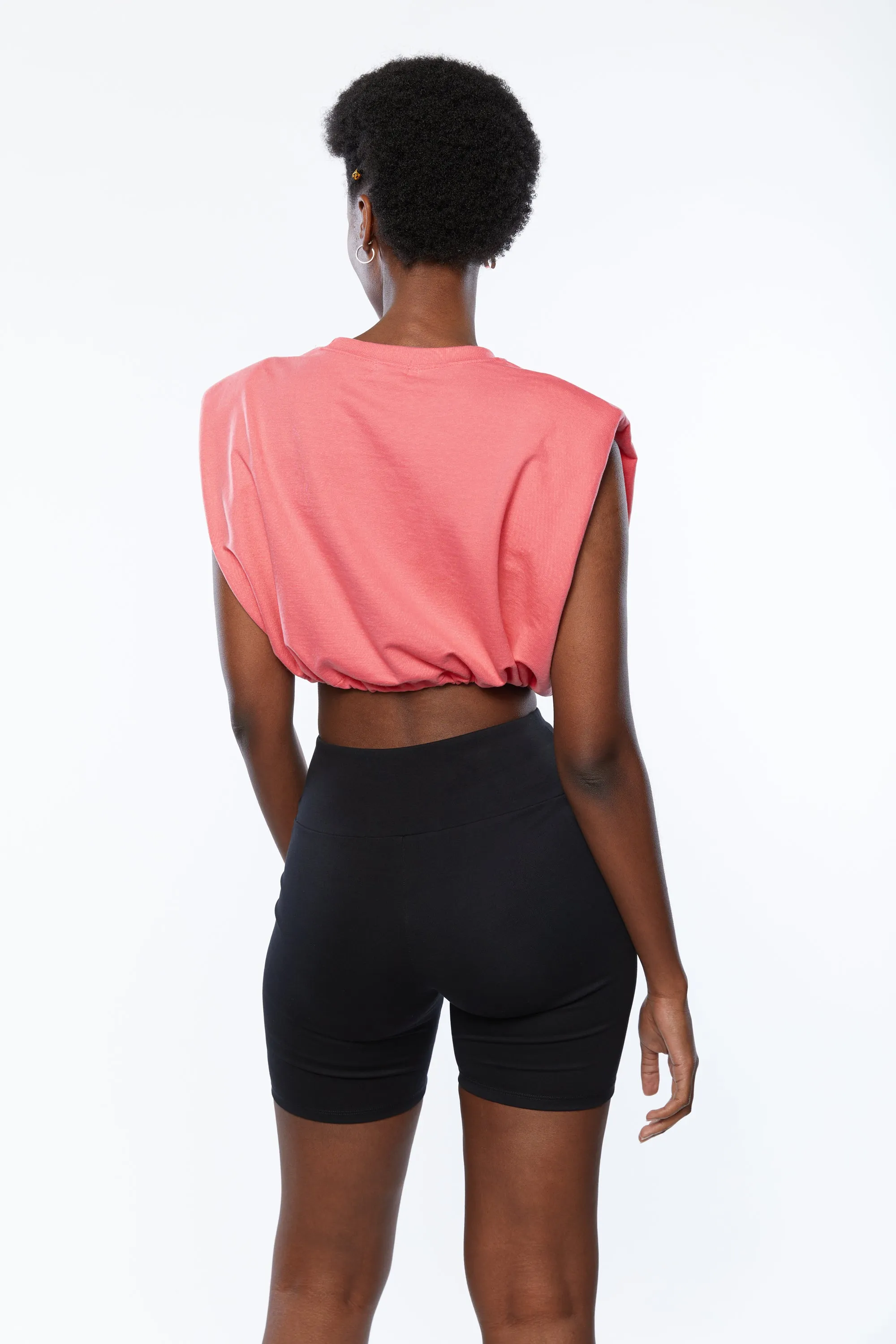 SLEEVELESS CREWNECK TEE