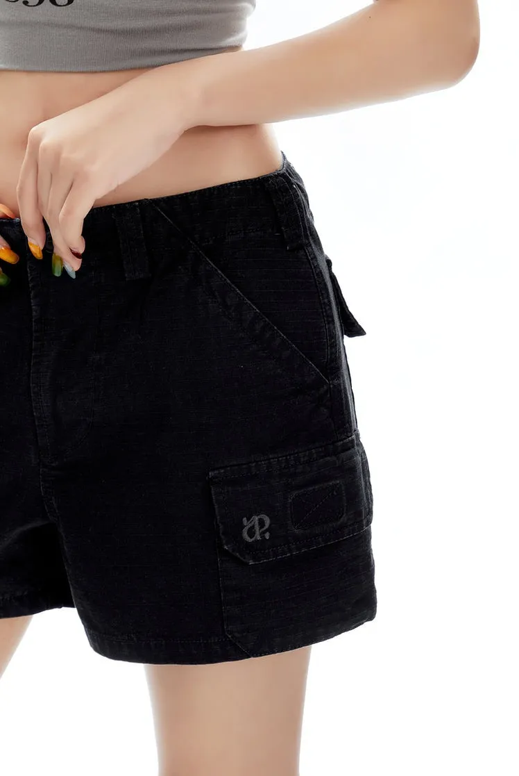 Slim Cargo Utility Shorts with Pockets