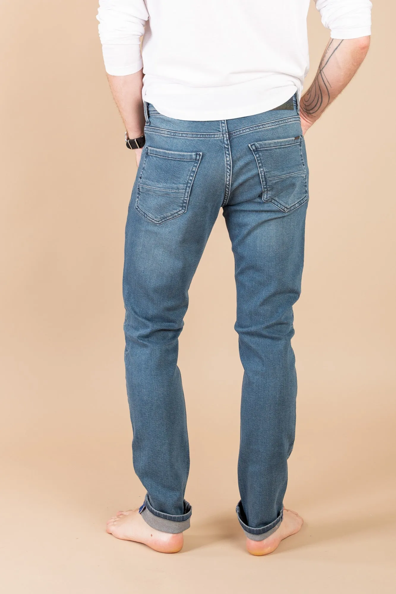 Slim Fit Jean Shorts - 7546 Blue