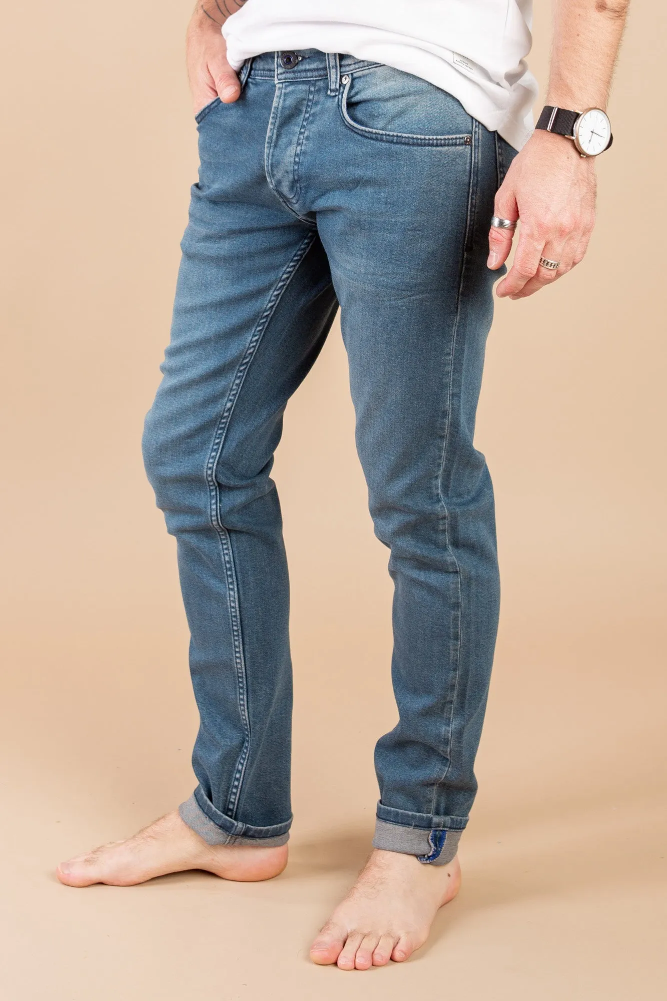 Slim Fit Jean Shorts - 7546 Blue