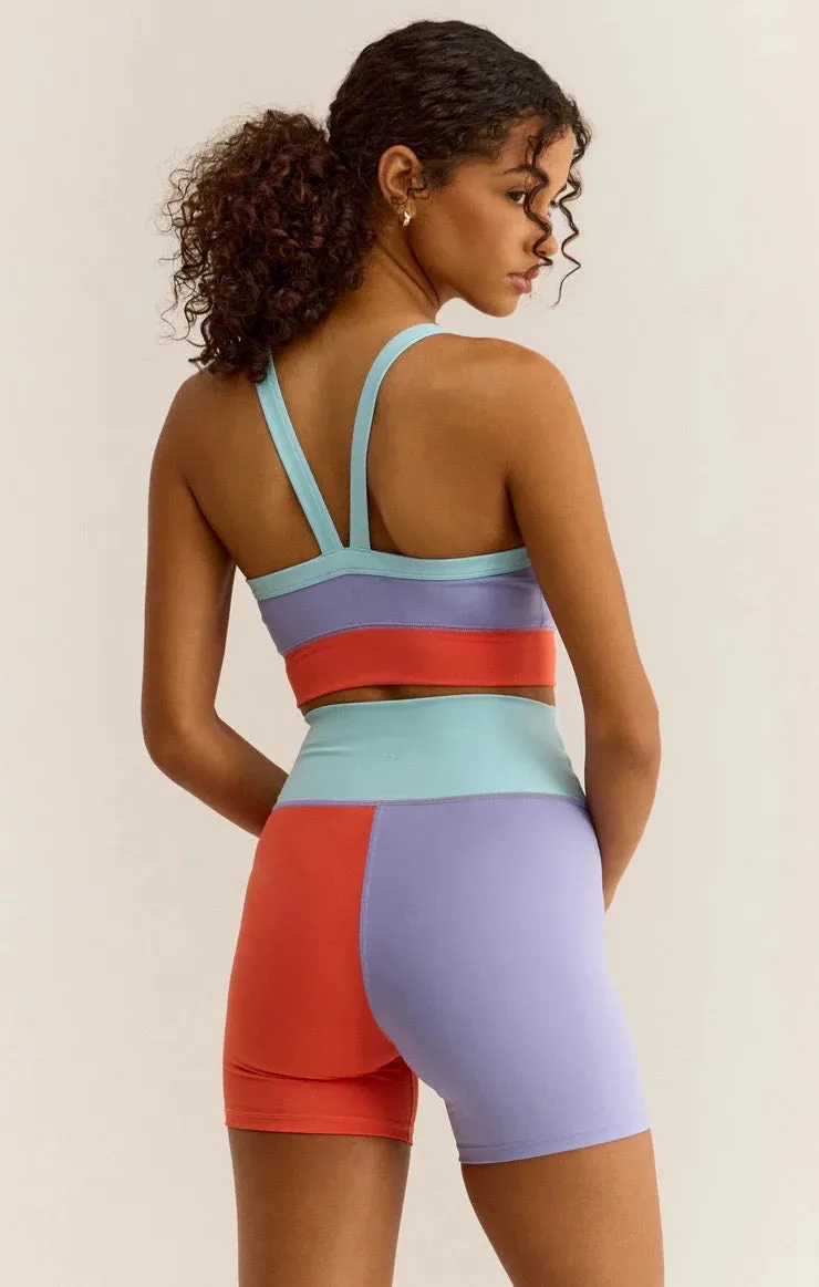 Spot on Color Block sports bra - Cosmic Sky