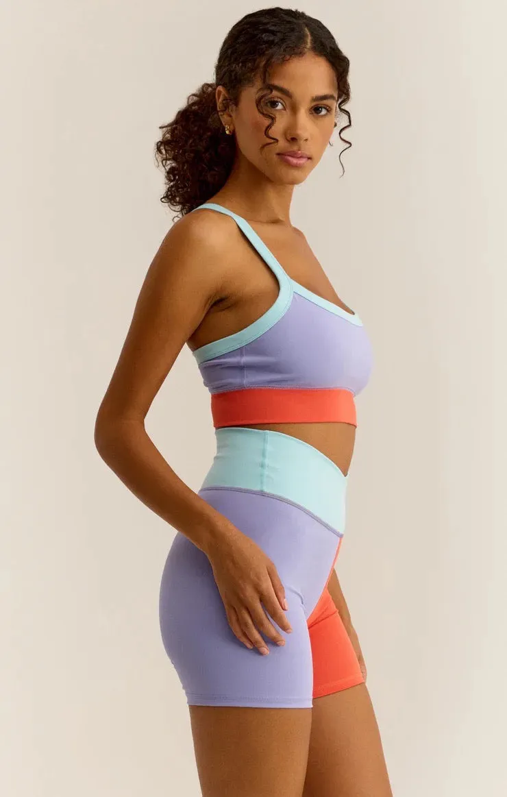 Spot on Color Block sports bra - Cosmic Sky