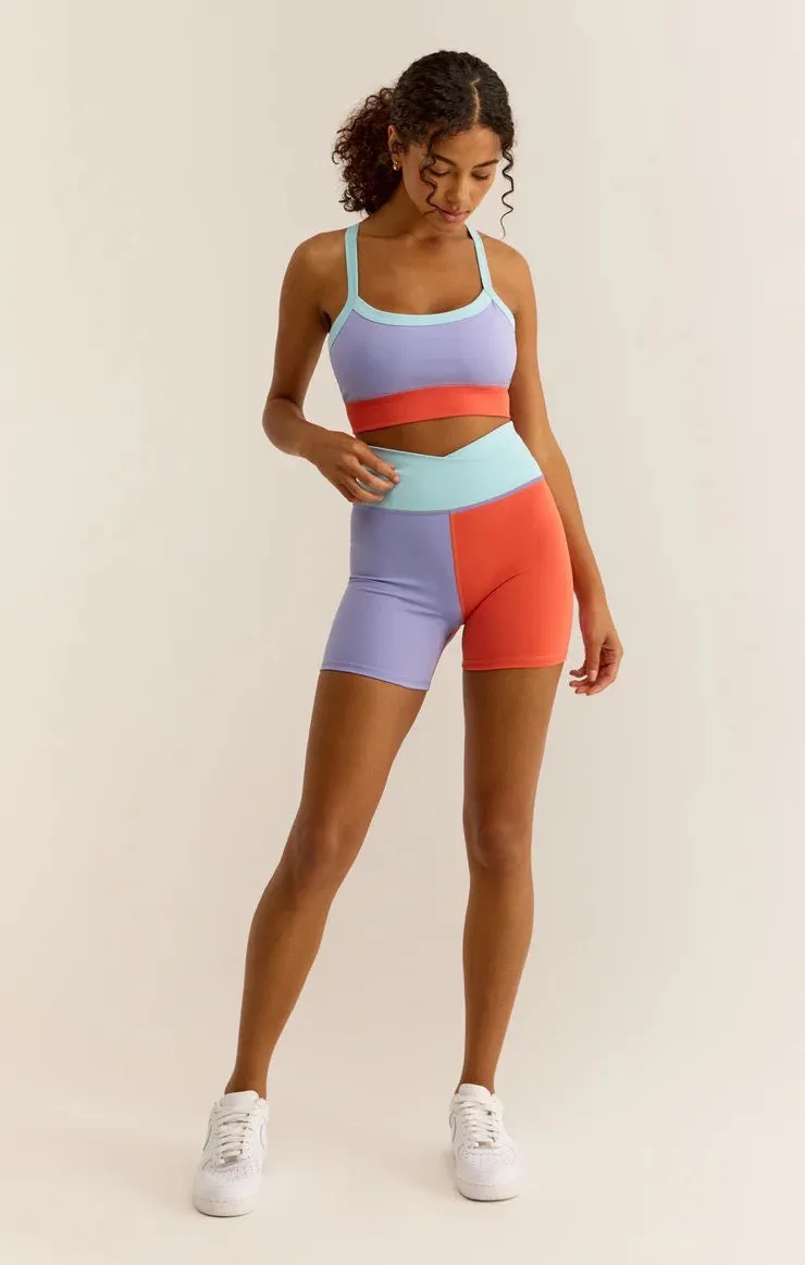 Spot on Color Block sports bra - Cosmic Sky