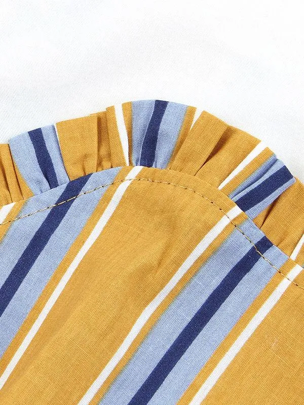 Stripe Bow Shift Dress for Summer Little Girl