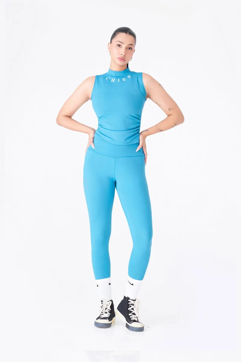 Stylish Royal Green Sleeveless Tank for Workout