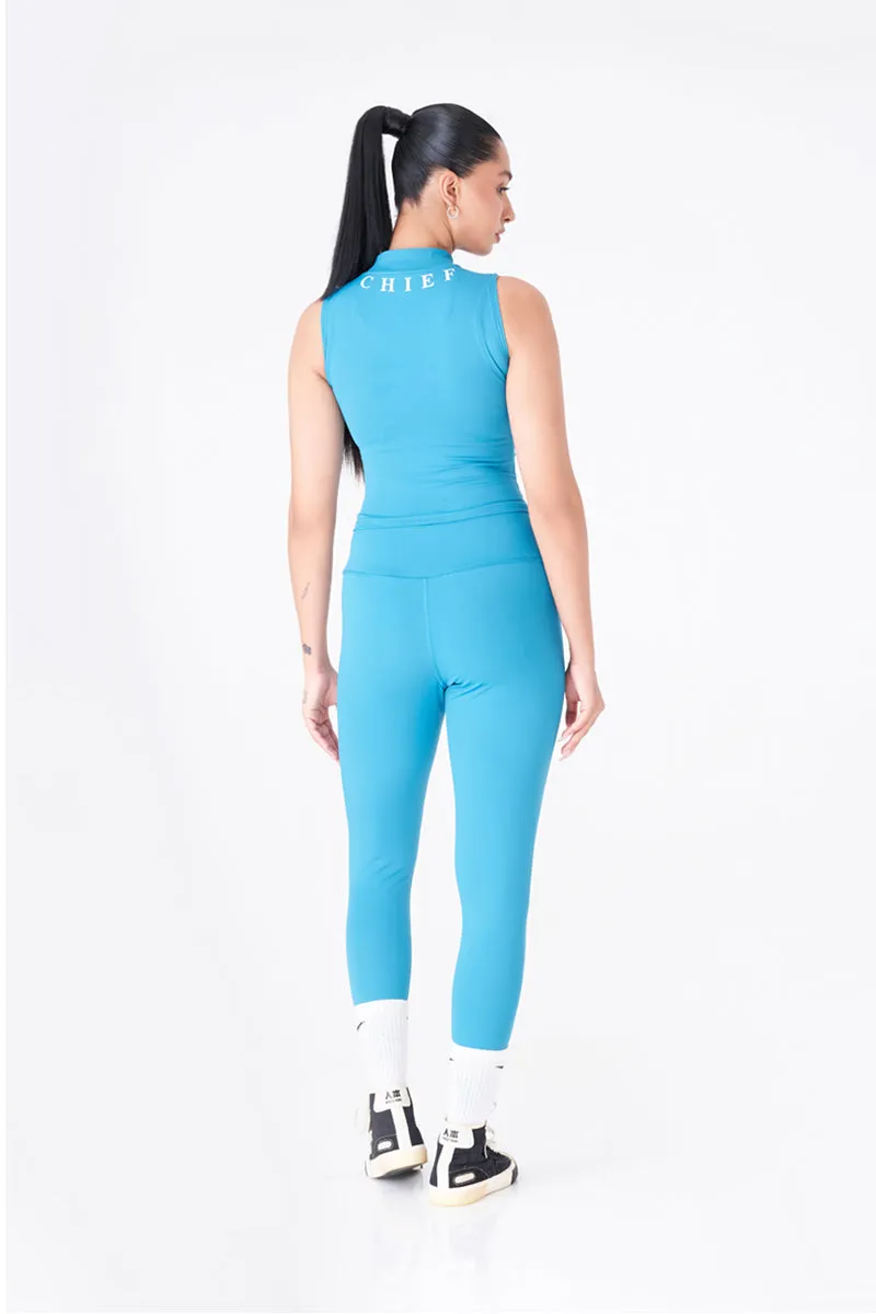 Stylish Royal Green Sleeveless Tank for Workout