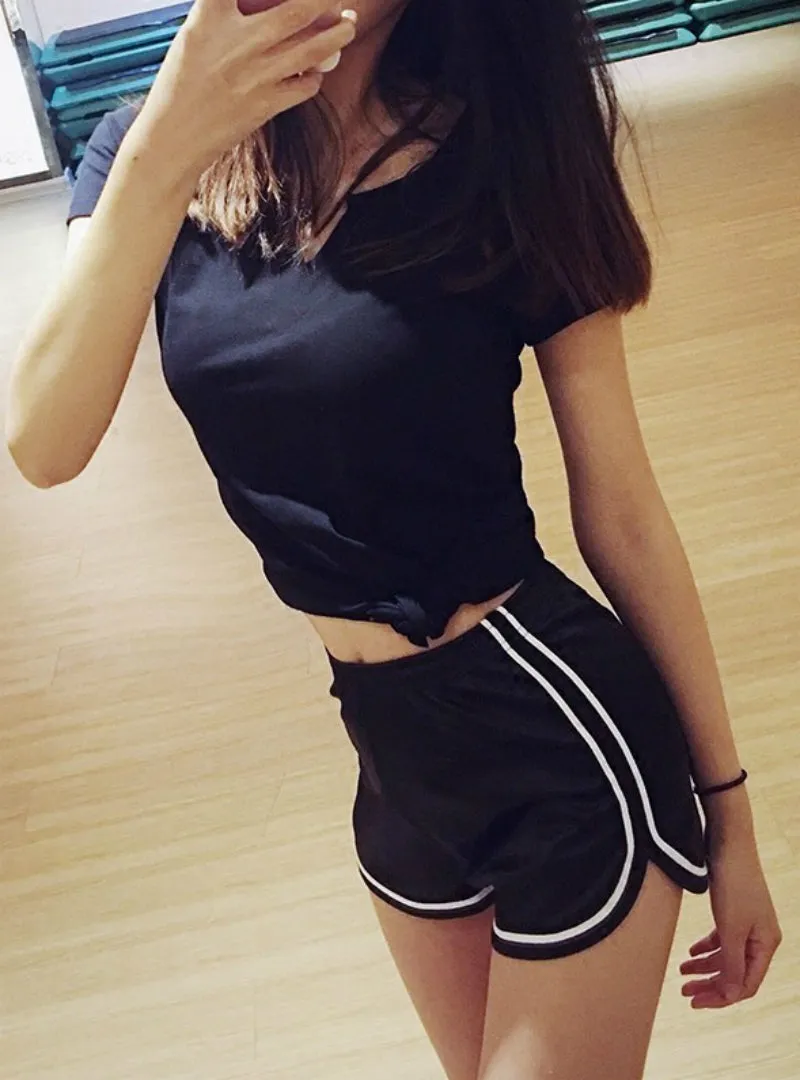 TastyHottie - Silk Slim Beach Casual White Egde Shorts Hot