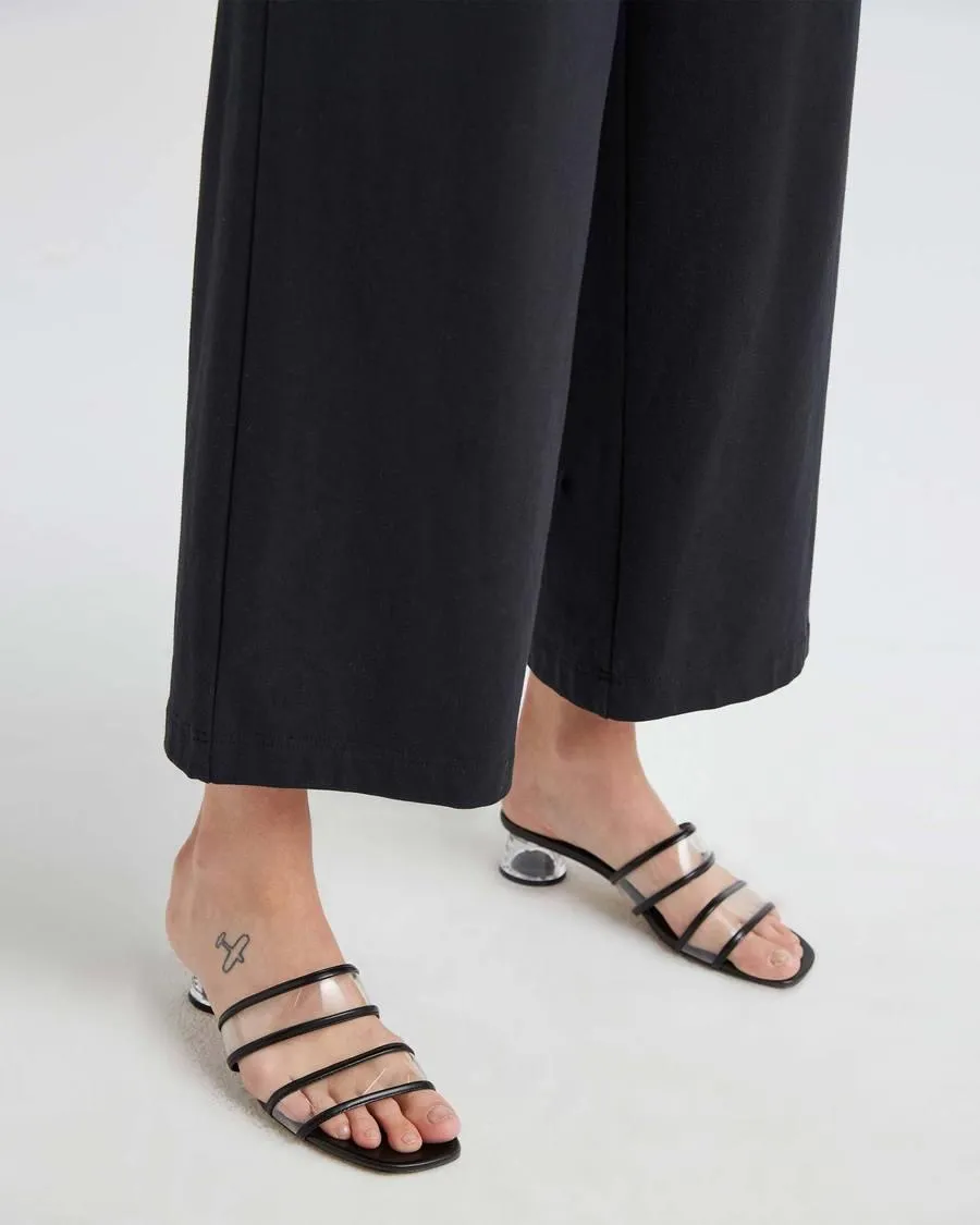 Terry Wide Leg Pant (Stretch Limo)