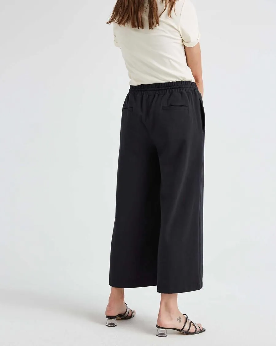 Terry Wide Leg Pant (Stretch Limo)