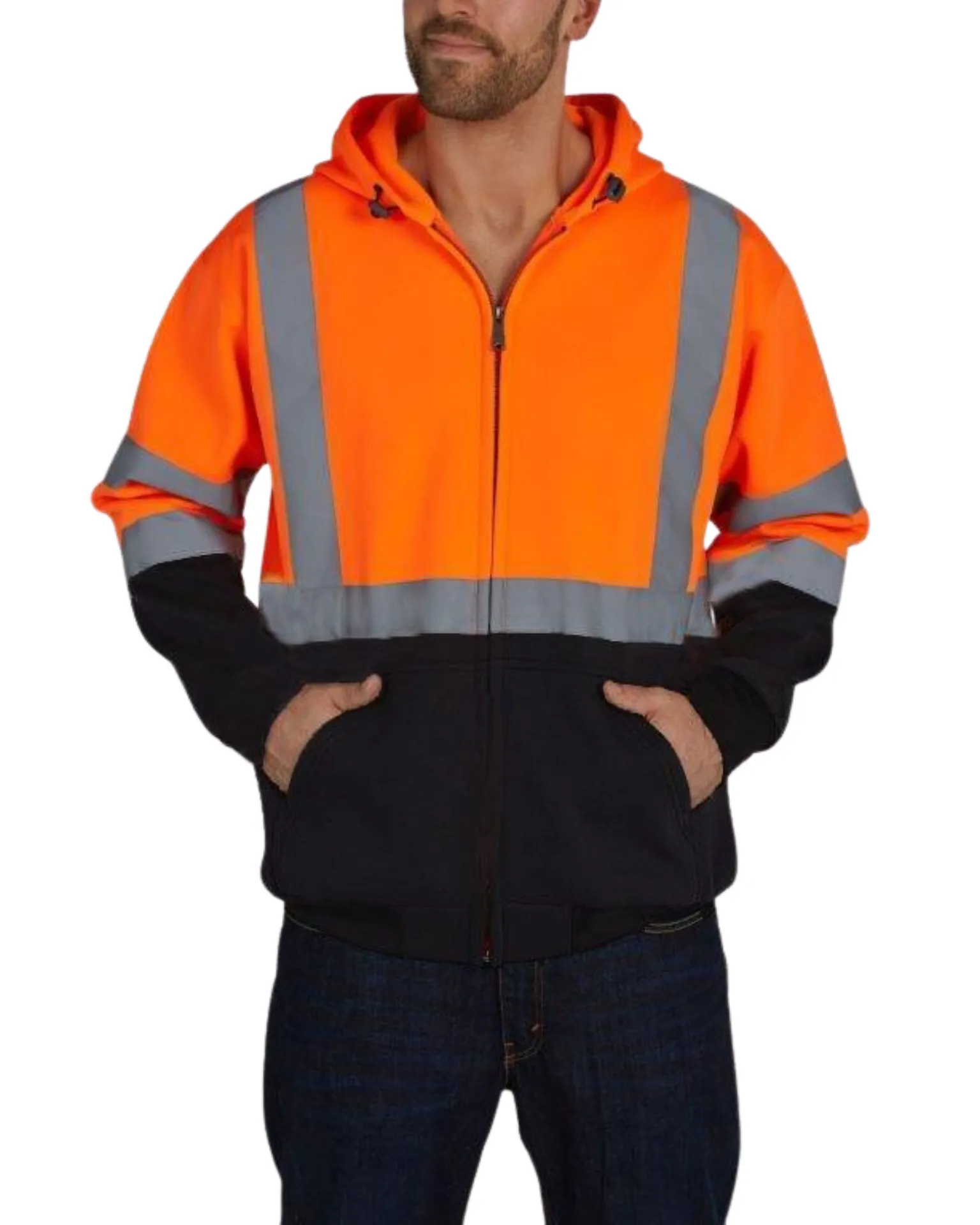 UHV425 HiVis Soft Shell Full Zip Hoodie