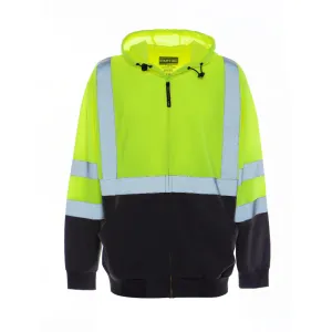 Utility Pro Hi Vis Ultra Light Full Zip Waterproof Teflon Hoodie Class 3 - UHV829
