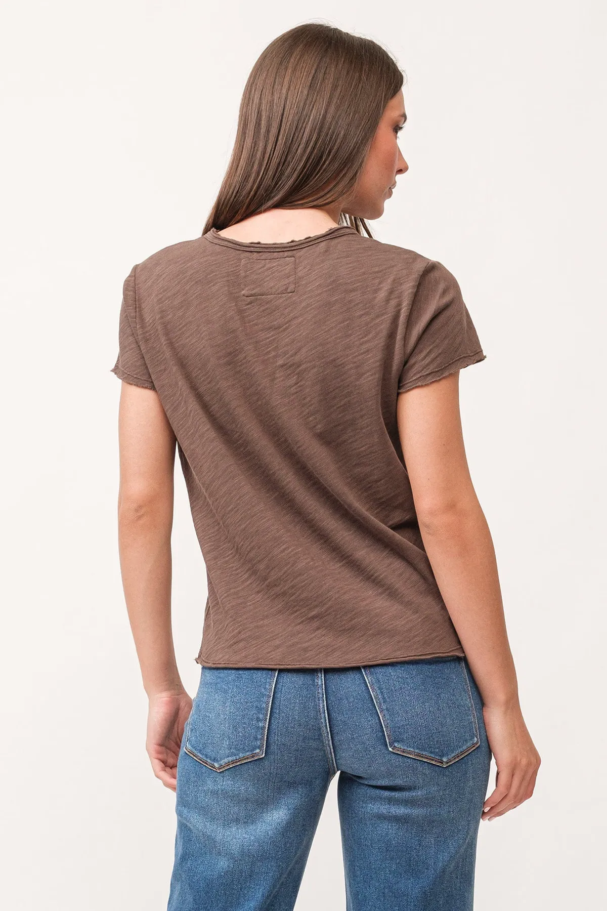 Vanya Short Sleeve Slub Tee