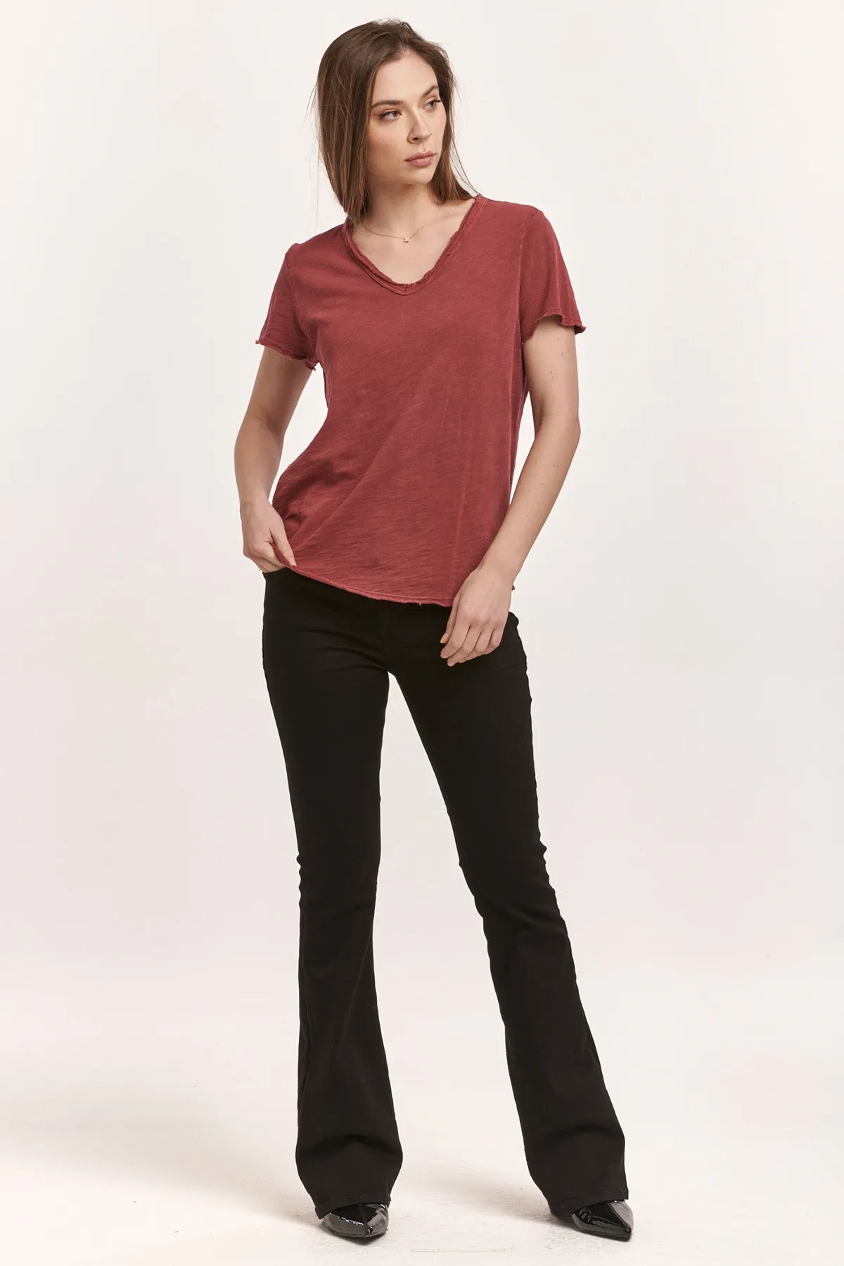 Vanya Short Sleeve Slub Tee