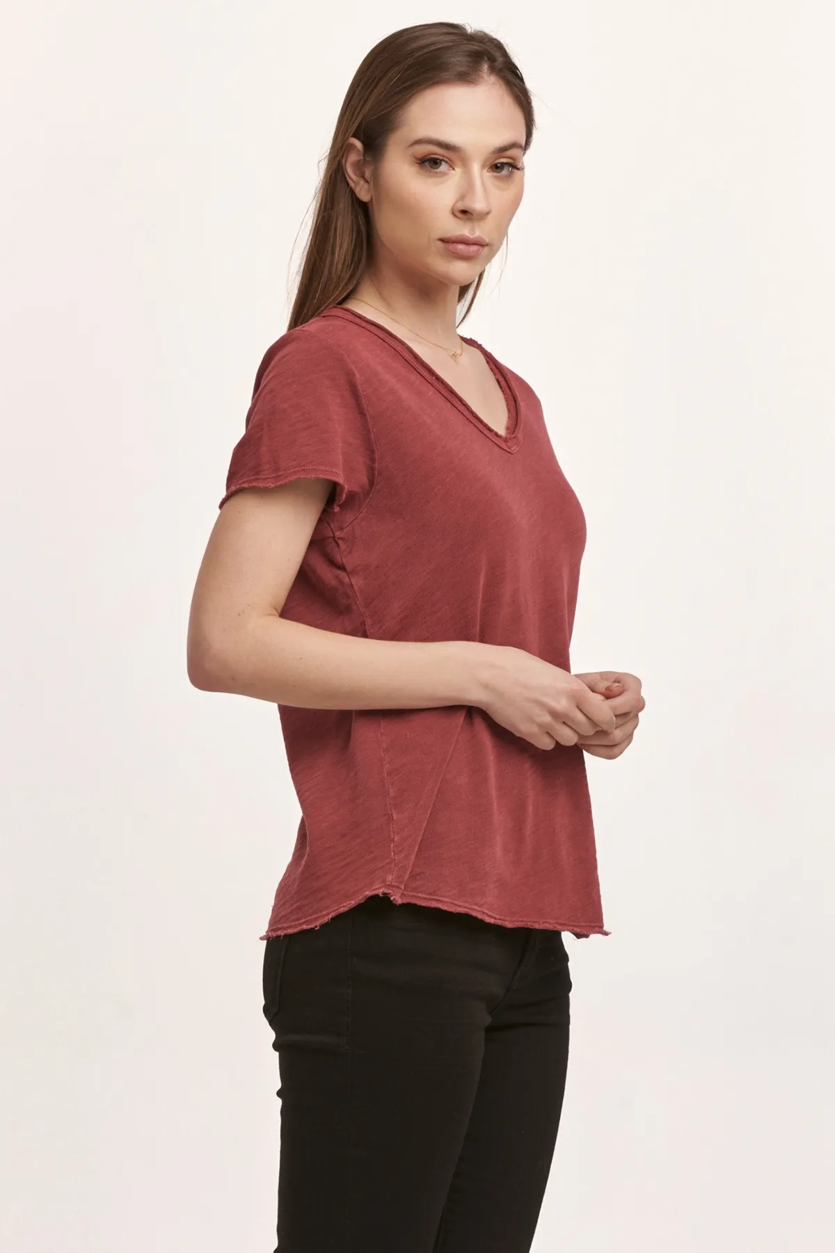 Vanya Short Sleeve Slub Tee