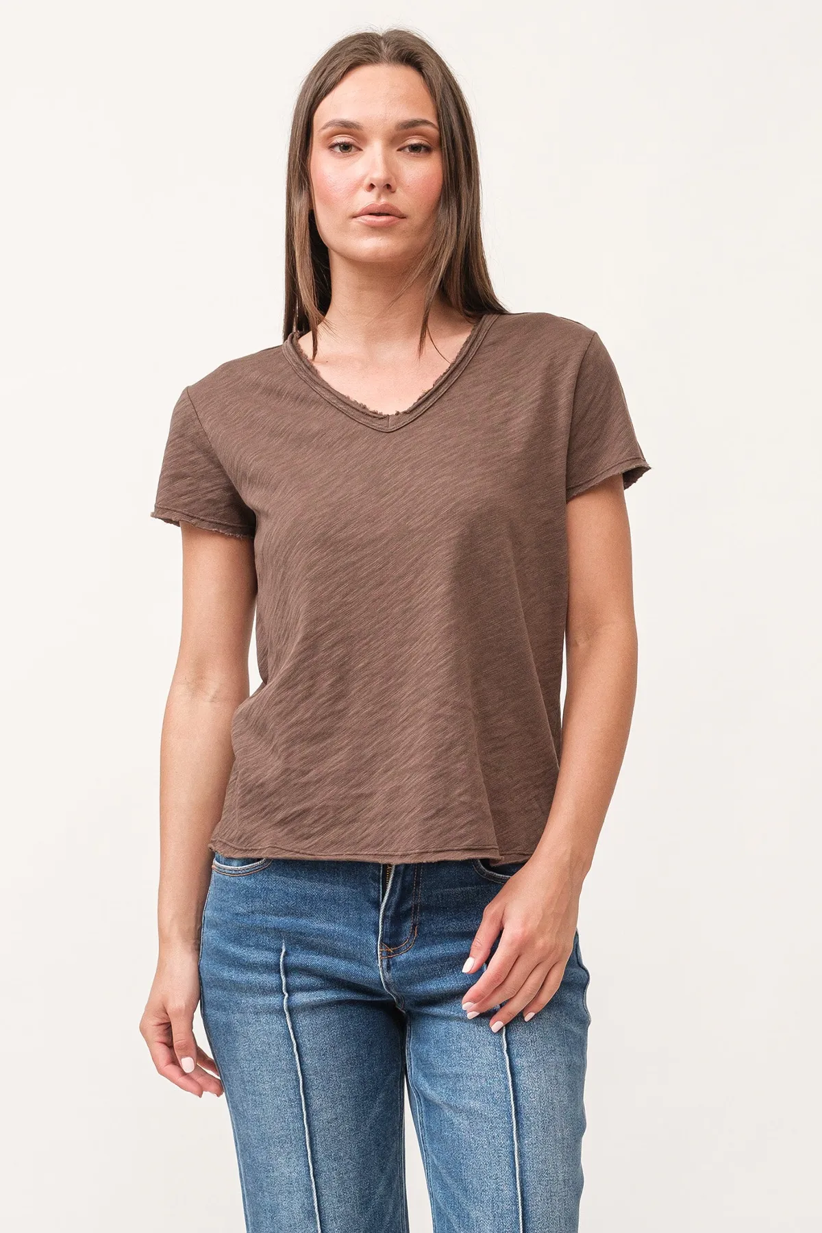 Vanya Short Sleeve Slub Tee