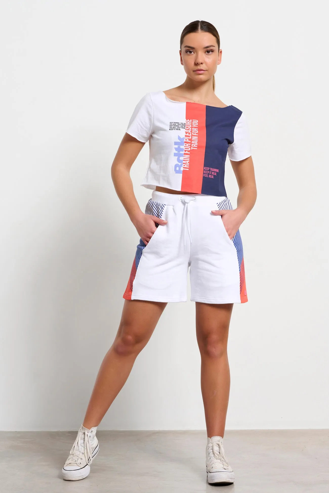 Women’s `BAUHAUS` high-waisted bermuda shorts