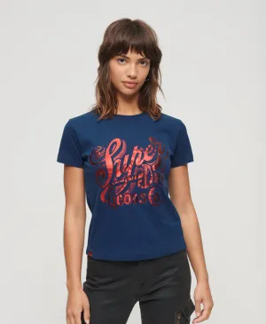 Workwear Scripted Graphic T-Shirt - Supermarine Navy