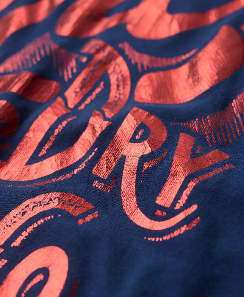 Workwear Scripted Graphic T-Shirt - Supermarine Navy