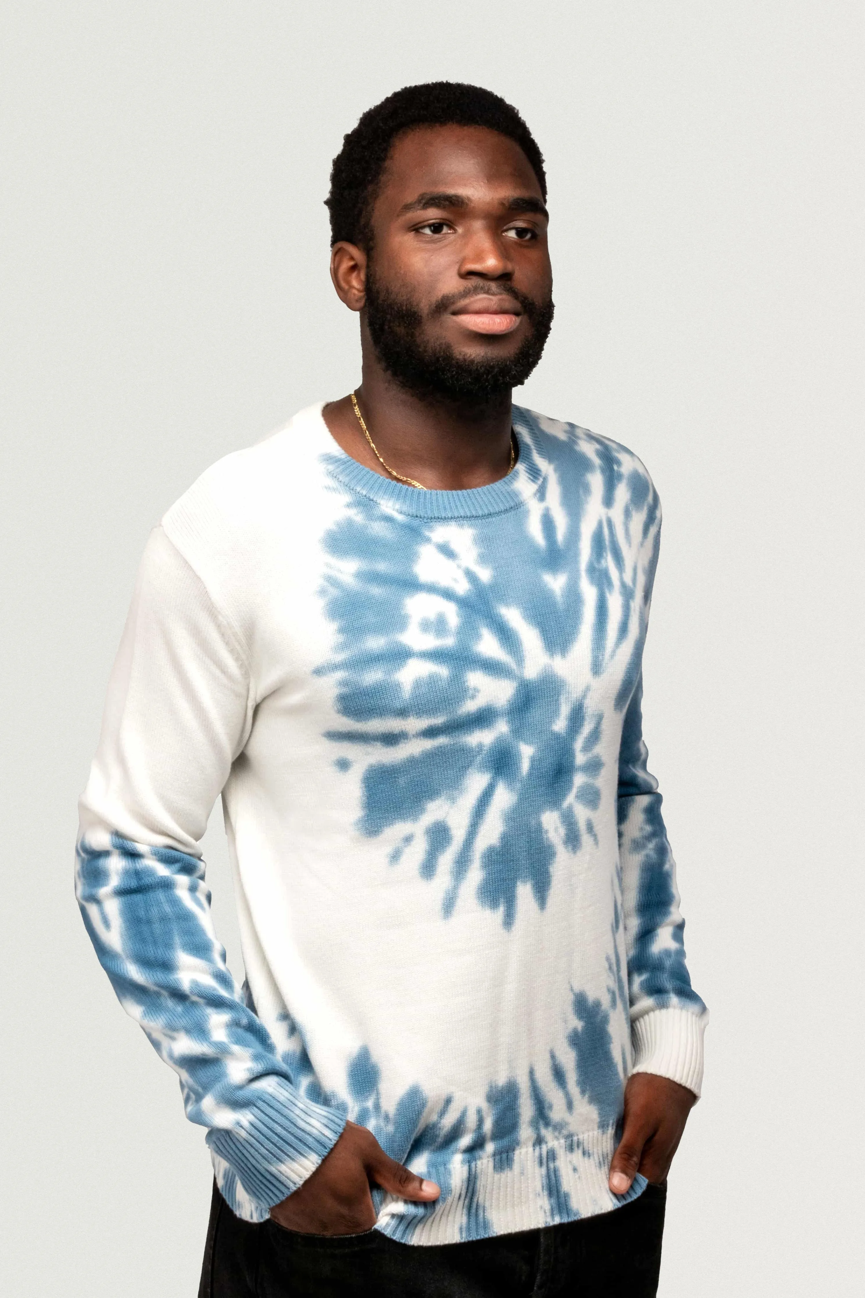 X RAY Pullover Crewneck Spiral Tie Dye Sweater