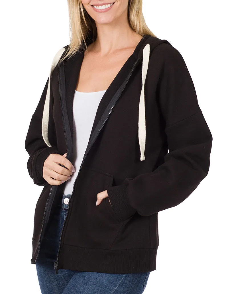 Zipper Hoodie Sweat Jacket