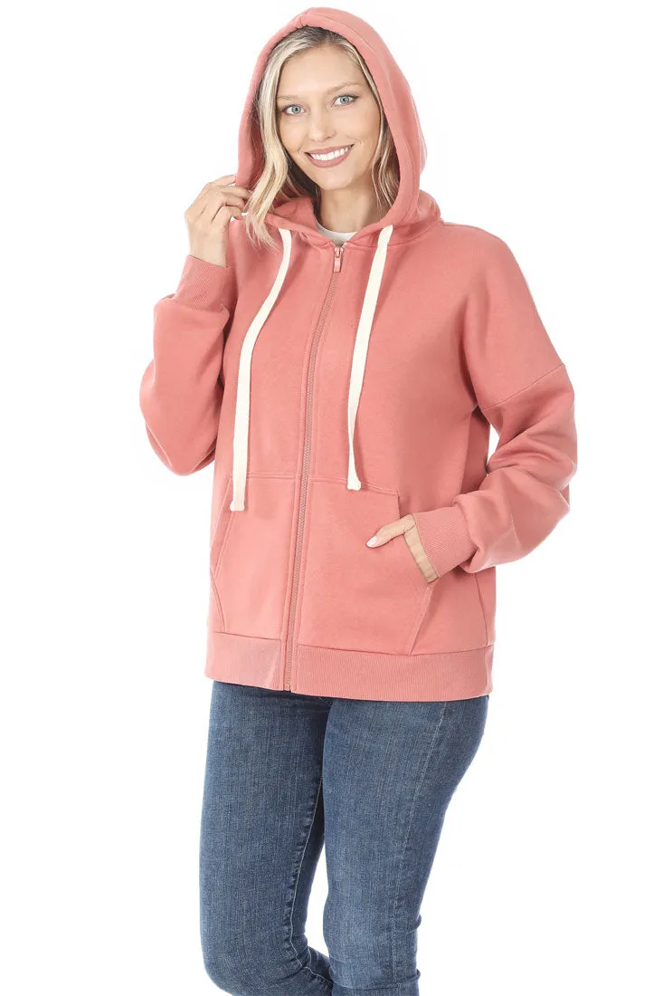 Zipper Hoodie Sweat Jacket