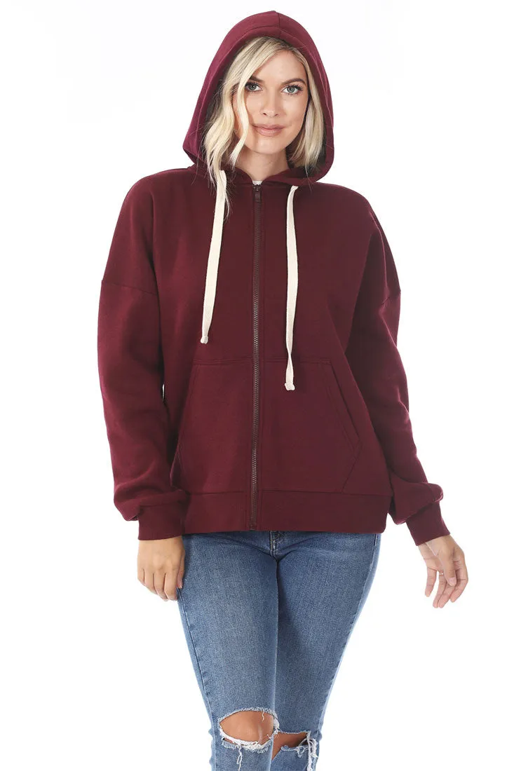 Zipper Hoodie Sweat Jacket