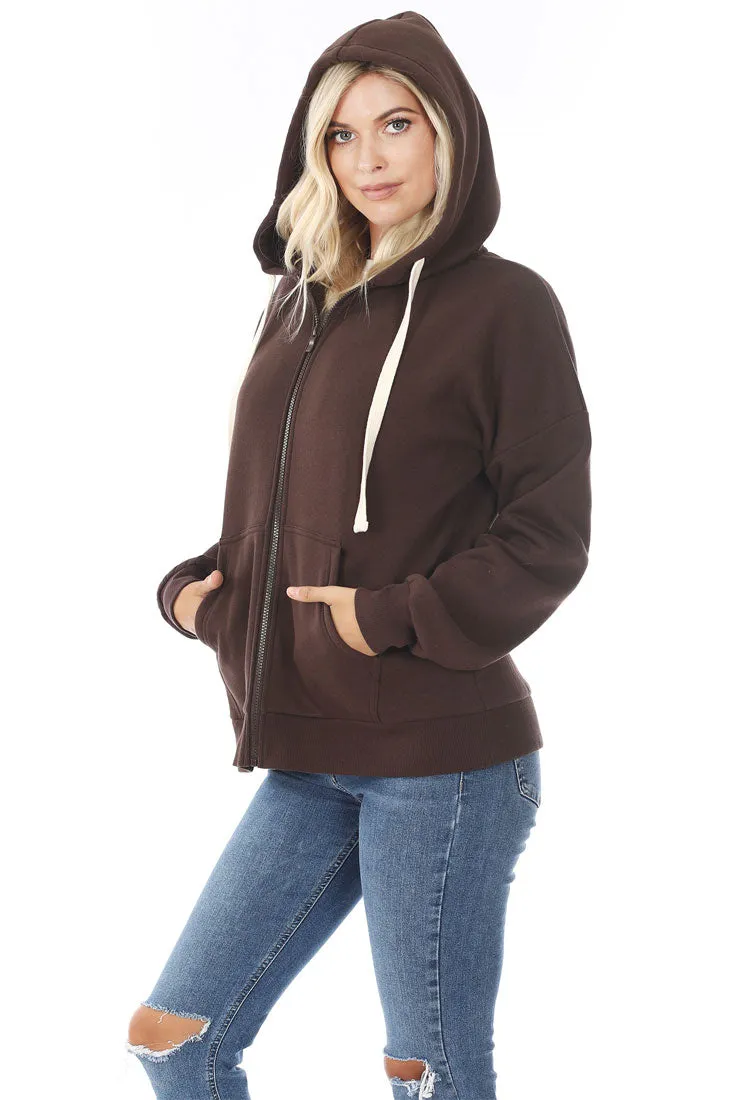 Zipper Hoodie Sweat Jacket