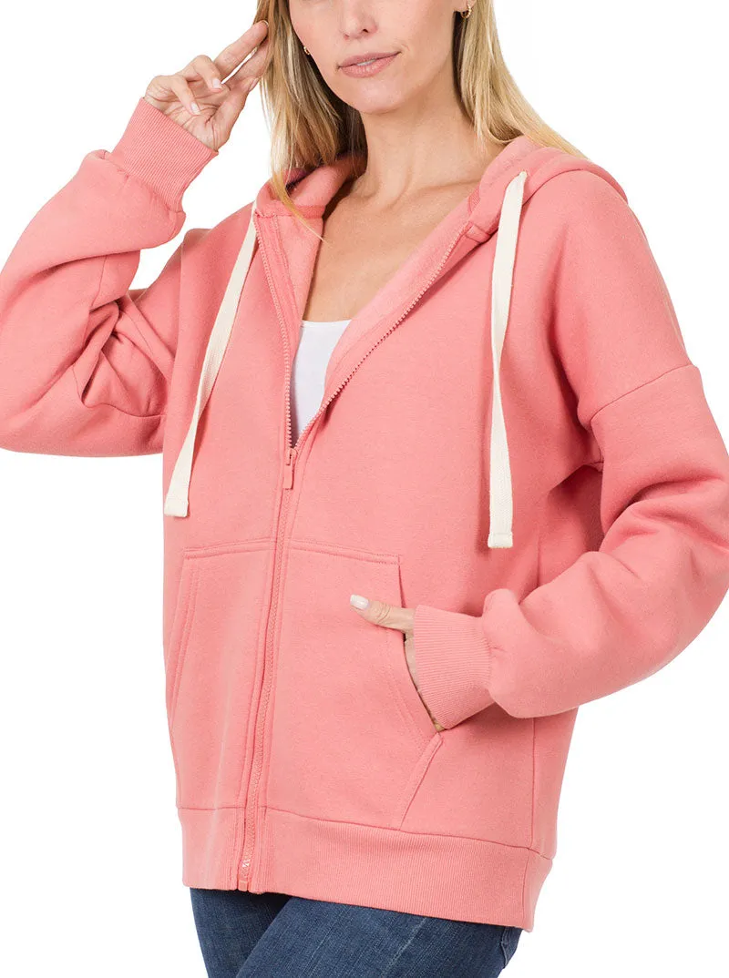 Zipper Hoodie Sweat Jacket