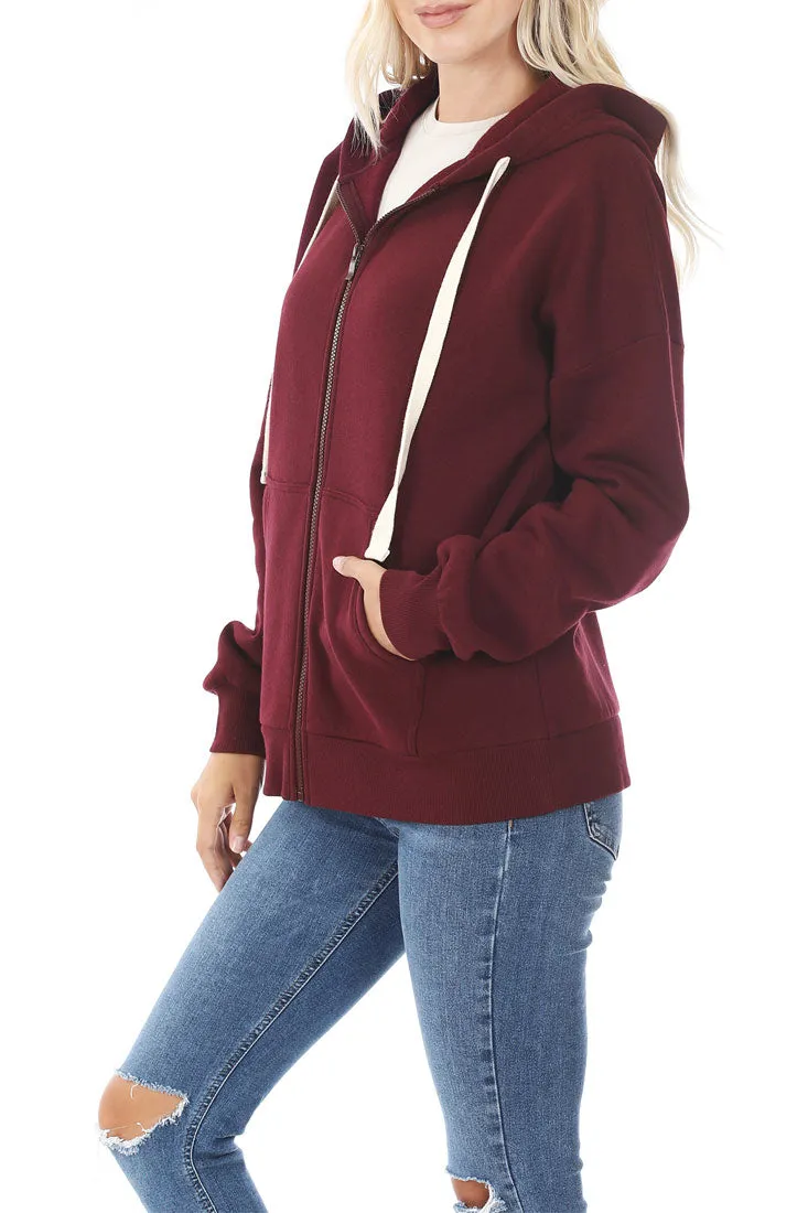 Zipper Hoodie Sweat Jacket