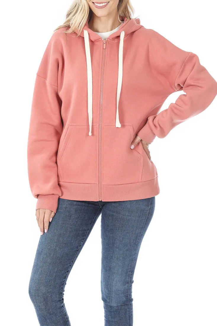 Zipper Hoodie Sweat Jacket