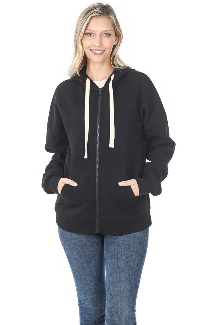 Zipper Hoodie Sweat Jacket