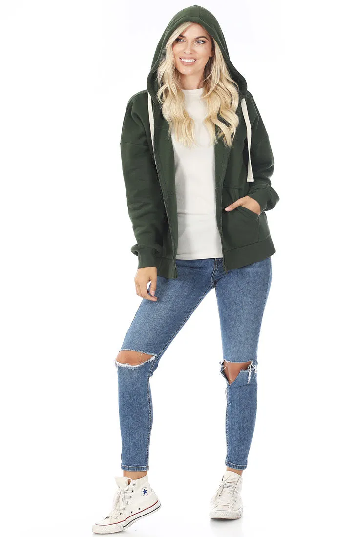 Zipper Hoodie Sweat Jacket