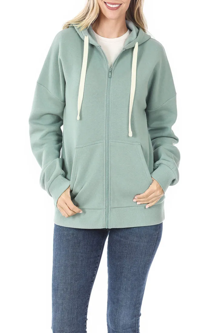 Zipper Hoodie Sweat Jacket