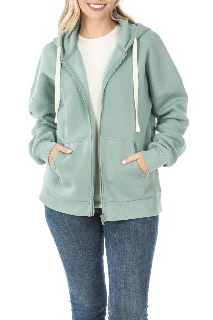 Zipper Hoodie Sweat Jacket