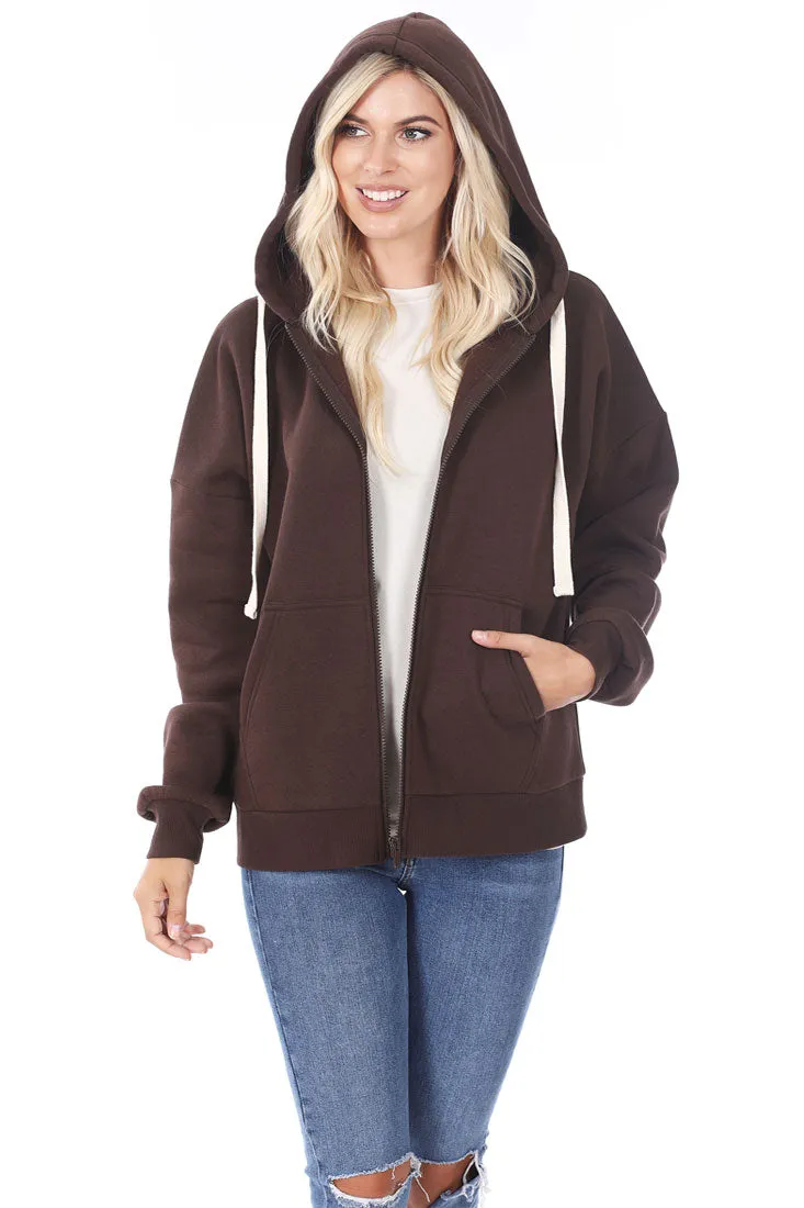 Zipper Hoodie Sweat Jacket