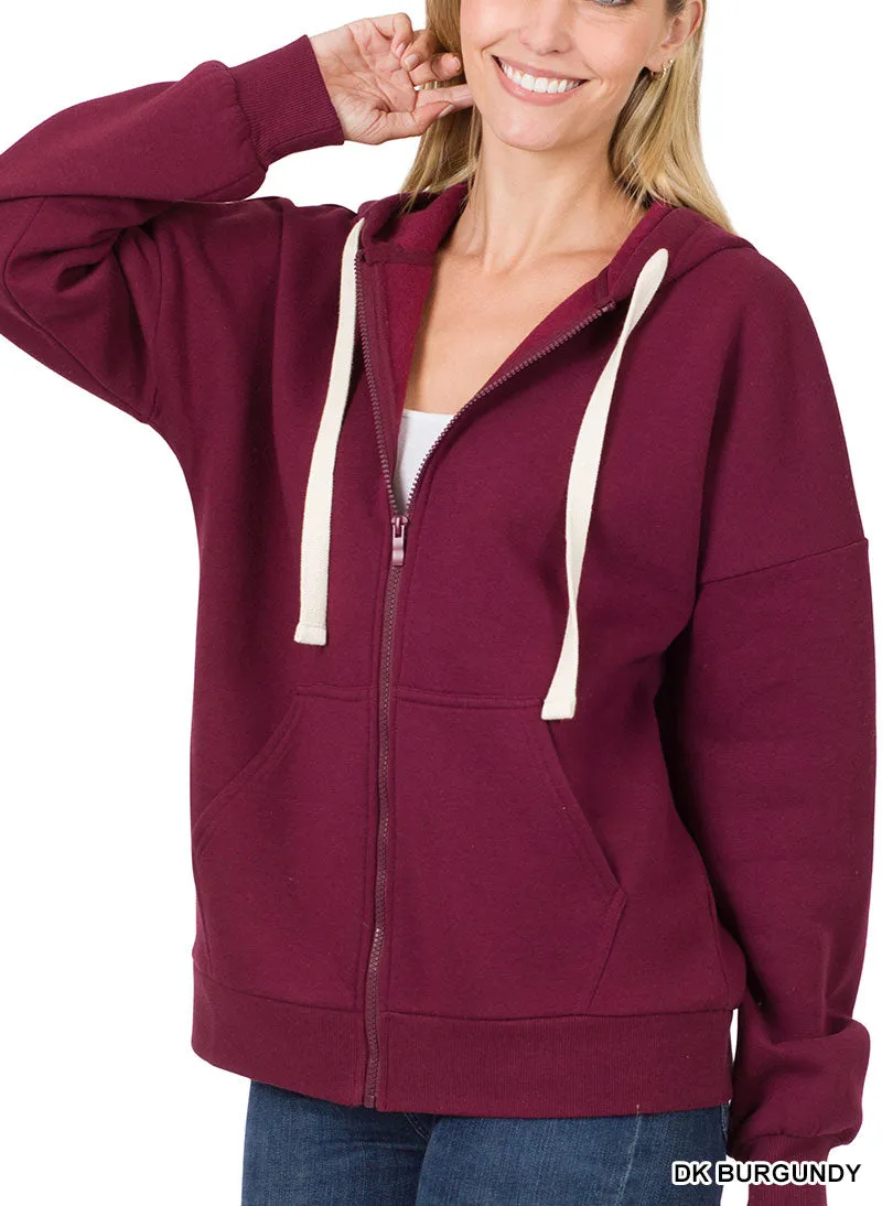 Zipper Hoodie Sweat Jacket